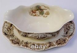 Vintage Johnson Brothers Wild Turkeys Native American Windsor Ware Gravy Boat