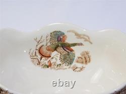 Vintage Johnson Brothers Wild Turkeys Native American Windsor Ware Gravy Boat