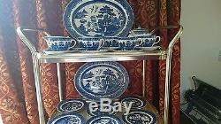 Vintage Johnson Brothers willow pattern Afternoon tea Set in PC