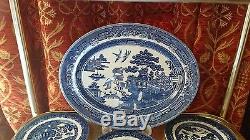 Vintage Johnson Brothers willow pattern Afternoon tea Set in PC