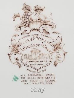 Vintage Johnson Windsor Ware Harvest 20 Oval Serving Platter Thanksgiving