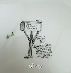 Vintage Rare Johnson Bros The Friendly Village Large Soup Tureen No Lid