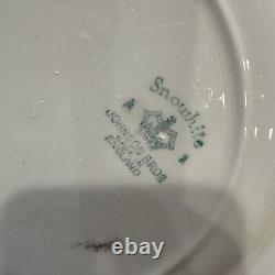 Vintage Snowhite Johnson Bros Mid Century Dinner Set Full/Partial Rose Floral