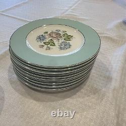 Vintage Snowhite Johnson Bros Mid Century Dinner Set Full/Partial Rose Floral