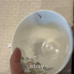 Vintage Snowhite Johnson Bros Mid Century Dinner Set Full/Partial Rose Floral