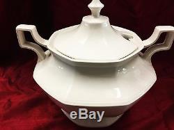 Vintage Soup Tureen Johnson Brothers Heritage White Soup Tureen Lid Rare Large