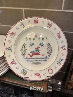 Vtg 10 8 5/8th the twelve days of christmas made in england johnson bros plates