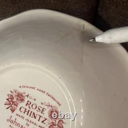 Vtg 12 Johnson Bros England Rose Chintz 6.25 Bowls 4 With Flaws Look At Pics