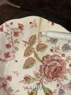 Vtg 12 Johnson Bros England Rose Chintz 6.25 Bowls 4 With Flaws Look At Pics