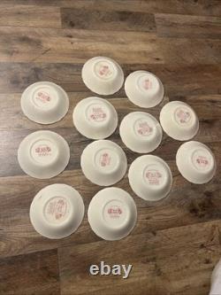 Vtg 12 Johnson Bros. England Rose Chintz Vtg 5.25 Bowls 1 With Flaw