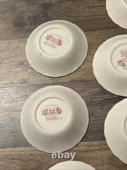 Vtg 12 Johnson Bros. England Rose Chintz Vtg 5.25 Bowls 1 With Flaw