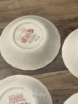 Vtg 12 Johnson Bros. England Rose Chintz Vtg 5.25 Bowls 1 With Flaw