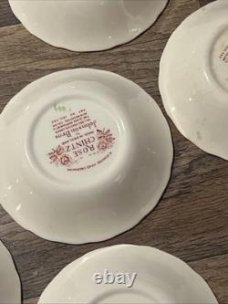 Vtg 12 Johnson Bros. England Rose Chintz Vtg 5.25 Bowls 1 With Flaw