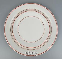 Vtg 1950's Johnson Brothers Simplicity Dinner Service Set for 6. Red rust band