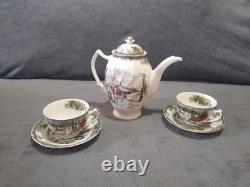 Vtg Johnson Bros Friendly Village Coffee/ Tea Set Made In England See Pictures