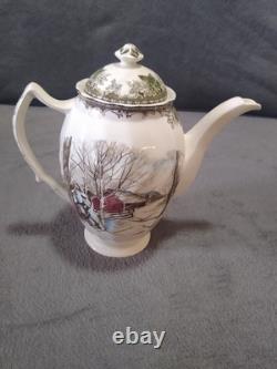 Vtg Johnson Bros Friendly Village Coffee/ Tea Set Made In England See Pictures
