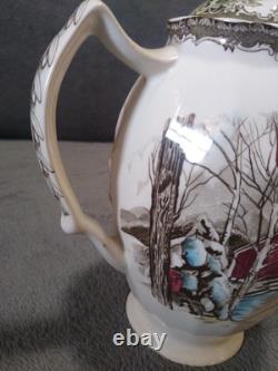 Vtg Johnson Bros Friendly Village Coffee/ Tea Set Made In England See Pictures