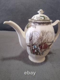 Vtg Johnson Bros Friendly Village Coffee/ Tea Set Made In England See Pictures