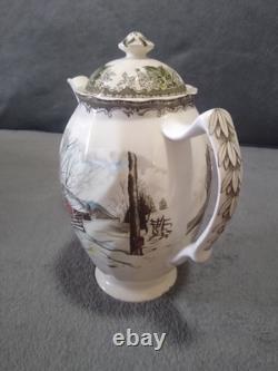 Vtg Johnson Bros Friendly Village Coffee/ Tea Set Made In England See Pictures
