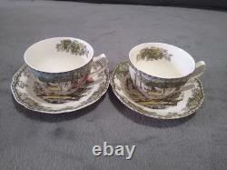 Vtg Johnson Bros Friendly Village Coffee/ Tea Set Made In England See Pictures