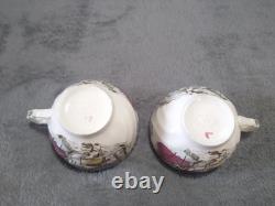 Vtg Johnson Bros Friendly Village Coffee/ Tea Set Made In England See Pictures