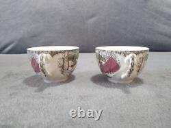 Vtg Johnson Bros Friendly Village Coffee/ Tea Set Made In England See Pictures