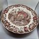 Vtg Johnson Bros His Majesty 6 Dinner Plates 10.5 England Turkey Thanksgiving