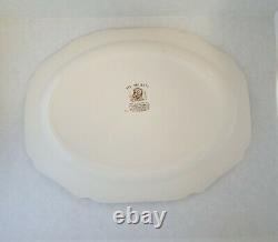 Vtg. Johnson Bros. His Majesty Lg Turkey Oval Ironstone Platter 20×15 England