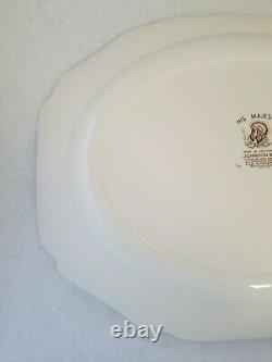 Vtg. Johnson Bros. His Majesty Lg Turkey Oval Ironstone Platter 20×15 England