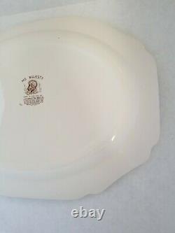 Vtg. Johnson Bros. His Majesty Lg Turkey Oval Ironstone Platter 20×15 England