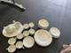 Vtg Johnson Bros Snowhite Regency Made In England Set If 8 With Creamier & Sugar