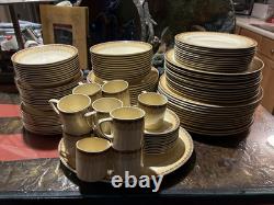 Vtg Johnson Bros Victorian Regal 116 pcs Dinner/Expresso Service for 12 Art Deco