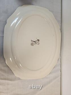 Vtg. Johnson Brothers Bros. FRIENDLY VILLAGE Turkey Serving Platter 20 X 16 RARE