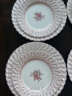 Vtg Johnson Brothers Rose Bouquet Dinner Salad/lunch & Bread Plates Set Of 26