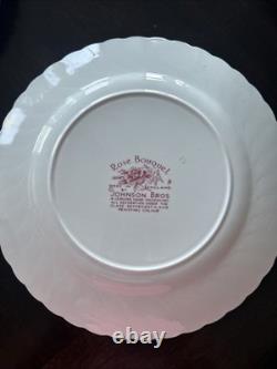Vtg Johnson Brothers Rose Bouquet Dinner Salad/lunch & Bread Plates Set Of 26