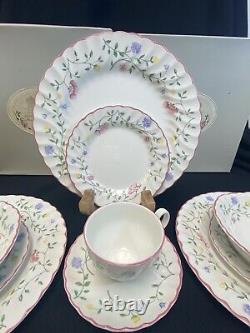 Vtg Johnson Brothers Summer Chintz Swirl 4 Place Setting 20 Pieces England 1980s