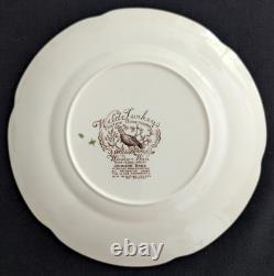 Vtg. RARE (2) Johnson Bros WILD TURKEY Windsor Ware 8 SALAD PLATES NICE