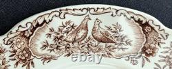 Vtg. RARE (2) Johnson Bros WILD TURKEY Windsor Ware 8 SALAD PLATES NICE