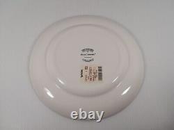 Vtg Rare 17 Pc Johnson Brothers Black Denmark Dinner Salad Plates Bowls