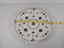 Vtg Rare 17 Pc Johnson Brothers Black Denmark Dinner Salad Plates Bowls