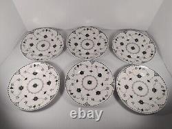 Vtg Rare 17 Pc Johnson Brothers Black Denmark Dinner Salad Plates Bowls