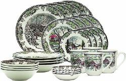 Wedgwood Johnson Brothers Friendly Village 28-piece Dinnerware Set Service for 4