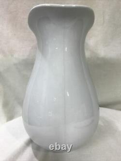 White Royal Ironstone Pitcher Johnson Bros. England c 1890 Large 12 VTG Cottage