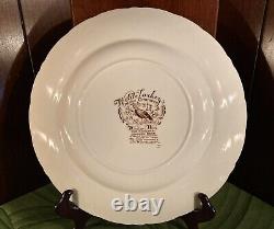 Wild Turkeys Native American Johnson Bros 3-Dinner Plates 2-Soup Bowls Lot 5VGC