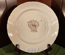 Wild Turkeys Native American Johnson Bros 3-Dinner Plates 2-Soup Bowls Lot 5VGC