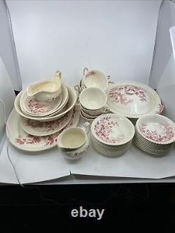 Windsor Ware AppleBlossom Pink Johnson Bros England Lot