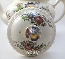 Windsor Ware Johnson Bros England Garden Bouquet Tea Pot Fine China