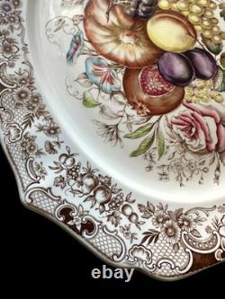 Windsor Ware Johnson Bros England Harvest Fruit Large Oval Platter 20 Vintage