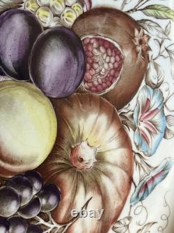 Windsor Ware Johnson Bros England Harvest Fruit Large Oval Platter 20 Vintage