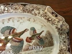 Windsor Ware Johnson Brothers Wild Turkeys Flying Large Serving Platter BIN